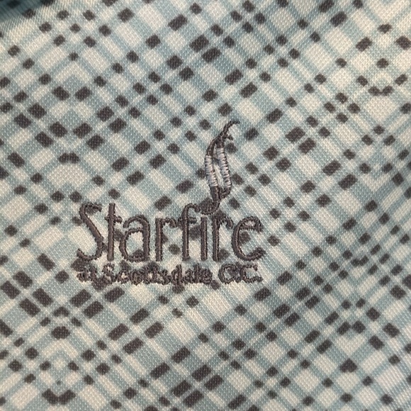 Tail Sleeveless Zip Front Golf Shirt Tank Starfire Country Club Scottsdale AZ L - Picture 5 of 7